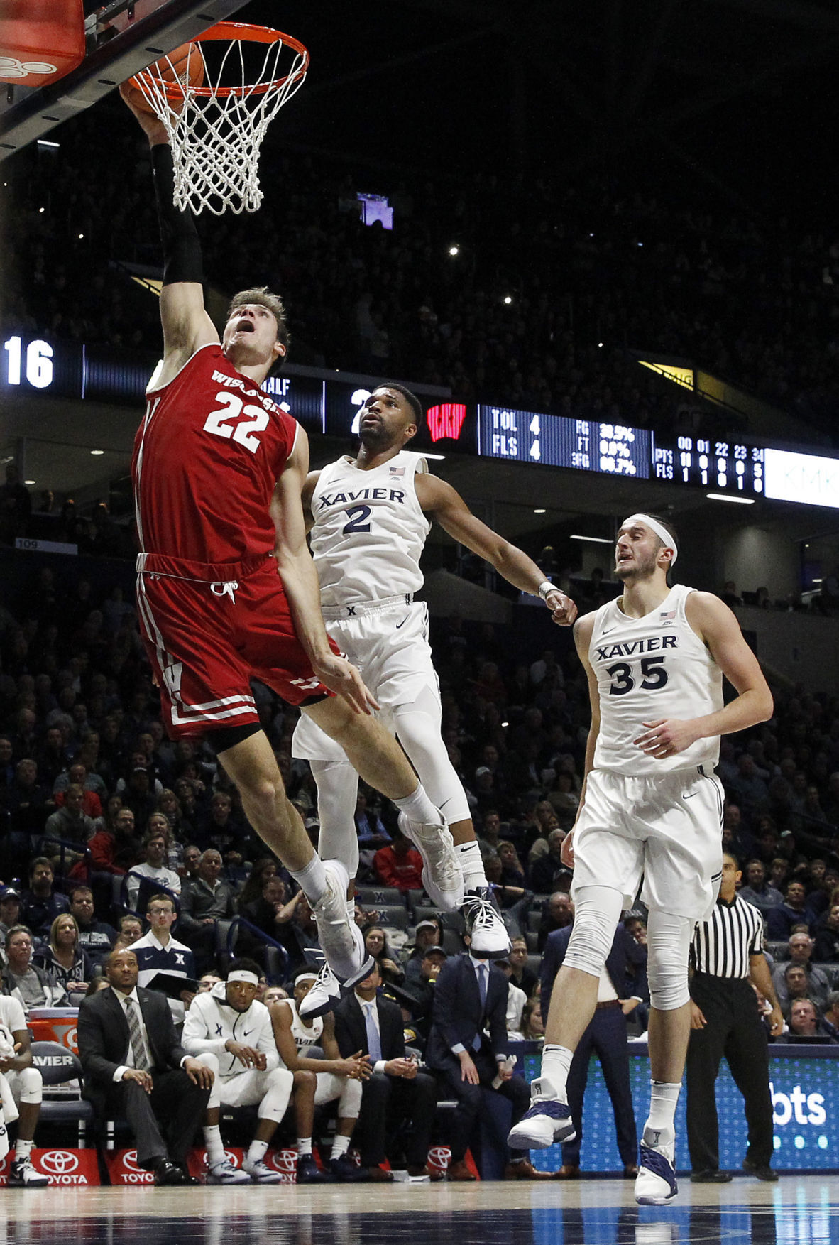 Badgers 77, Musketeers 68